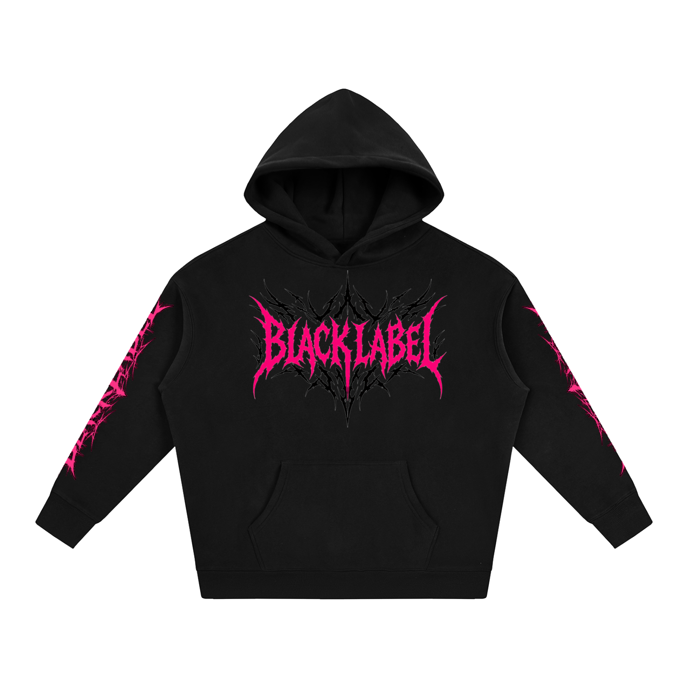 Oversized BL pink reckless hoodie