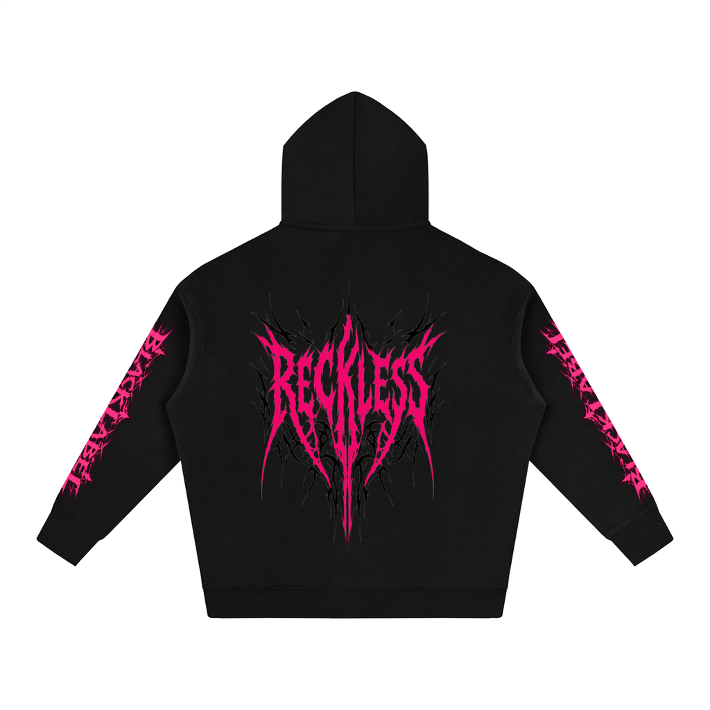 Oversized BL pink reckless hoodie